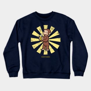 Curious George Retro Japanese Crewneck Sweatshirt